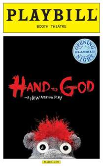 Hand to God Limited Edition Official Opening Night Playbill 